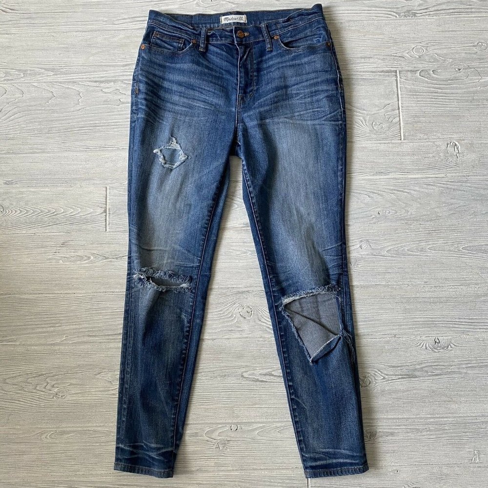 Madewell High Rise skinny distressing Jeans Womens